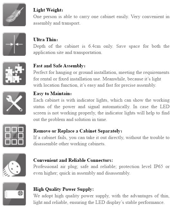 Pitch 6mm Super Slim Indoor LED Screen LS-SI-P6