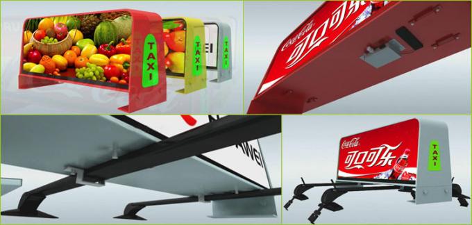 Popular rgb Slim taxi top advertising light box 5mm Pixel Pitch 0