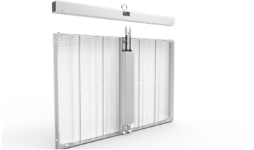 Waterproof Transparent Led Display Panel Glass Advertising Billboard Iron / Al Material 0