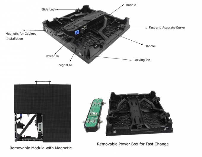 Nationstar Chip Outdoor Full Color LED Display 6mm Pixel Pitch 6000cd/sqm Brightness 0