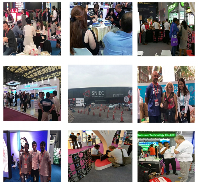 SMD 3528 Indoor P5 Full Color LED Display Board High Brightness 1/16 Scan Drving 2