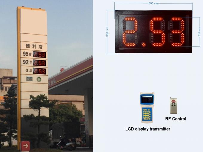 Colorful Gas Sign Full Color Outdoor Advertising Led Display 2 Years Warranty 0