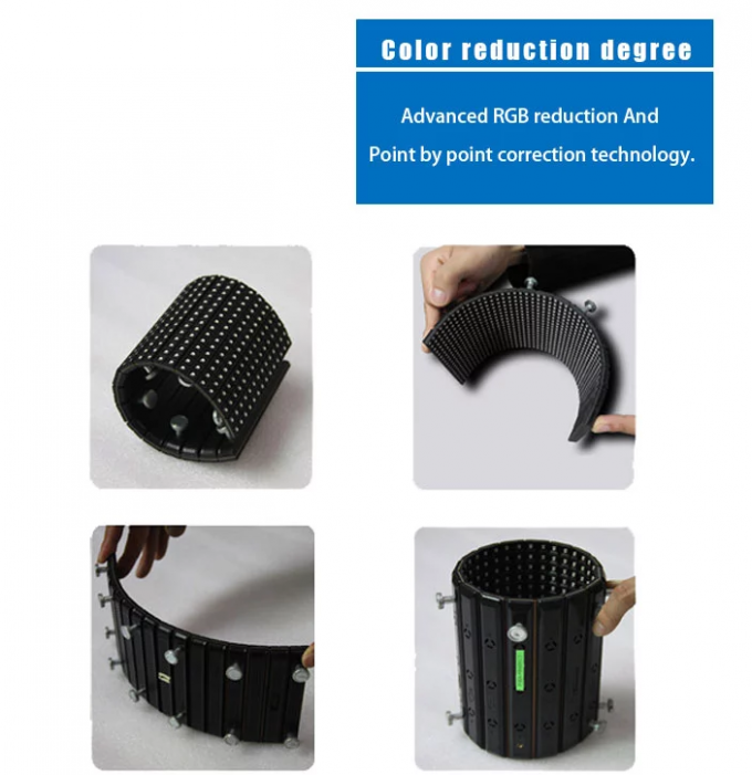 P3.91 Full Color Led Signs Outdoor , Curved LED Wall Screen Video Display 0