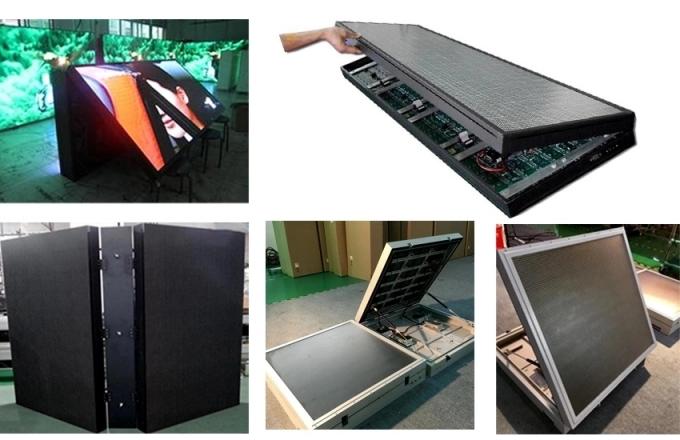 IP65 IP54 Outdoor Full Color LED Display Foldable P6.67 P8 Front Opening Maintenance 2