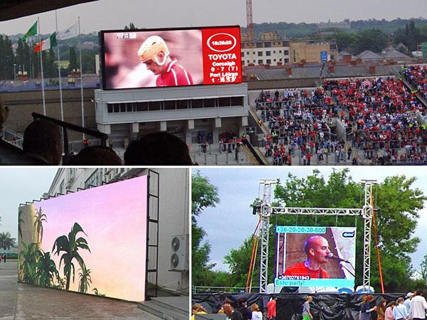 Waterproof Outdoor LED Video Wall Rental P4.81 500*1000mm Die Casting Cabinet 1