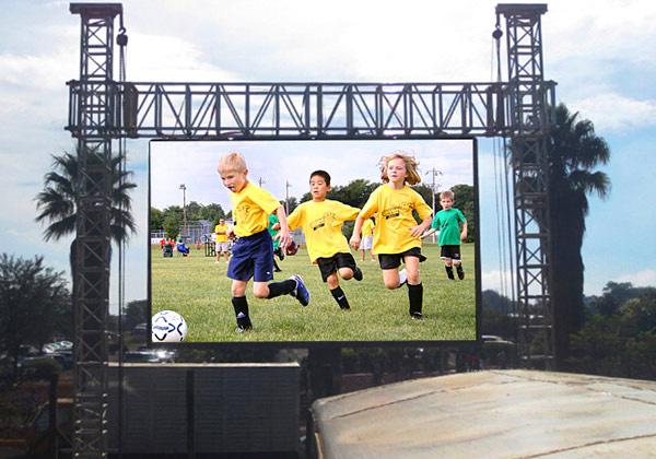 Waterproof Outdoor LED Video Wall Rental P4.81 500*1000mm Die Casting Cabinet 4