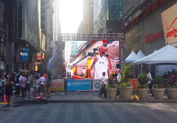 1920HZ Outdoor P4.81 LED Video Wall Rental SMD 2727 500*1000mm Constant Drive IC 3