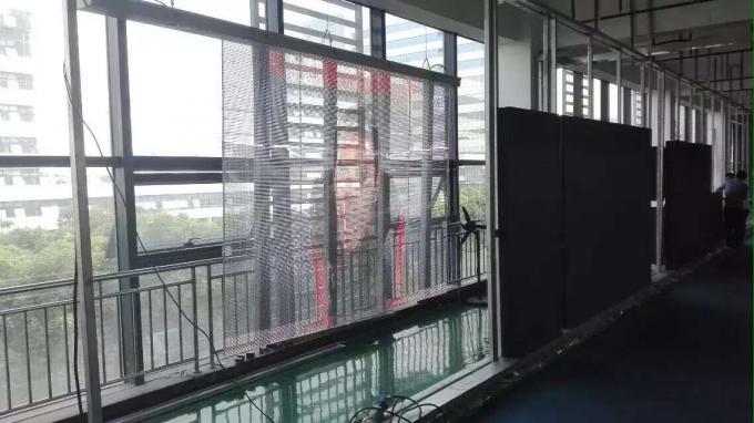 Glass Wall Clear Outdoor Advertising Led Display Screen P3.91 P7.82 3-5 years Warranty 0