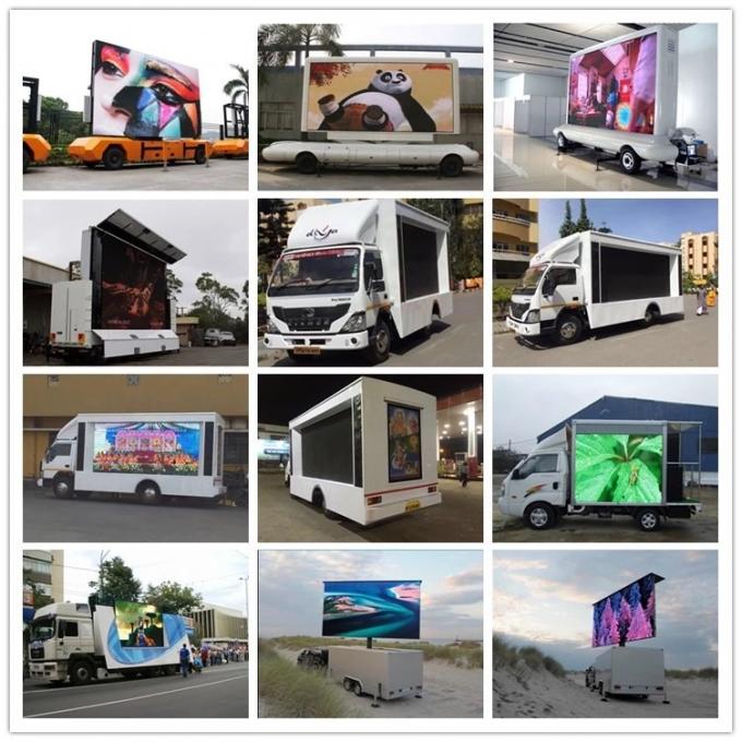 Advertising 45W 6500cd/m2 P5 Truck Led Billboard 2