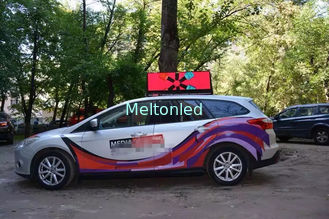 P5mm Taxi Top Led Display board Of Full Color Waterproof SMD2020 1R1G1B