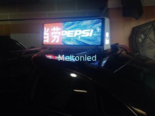 3G 4G Taxi Roof Led Display / Led Screen For Taxi Top Sign Advertising 25 kg