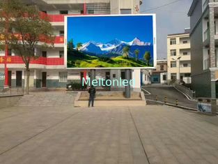 Ultra Thin / Slim P10 Outside Full Color Led Display Cabinets Nationstar Chip