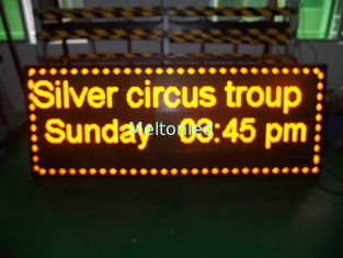 Digital Yellow Led Scrolling Message Sign Advertising 1/8 Scan 192 * 192