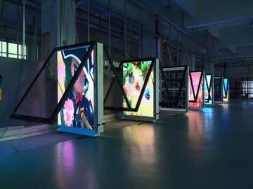 Digital Led Advertising Billboard Player 55 Inch P6 Rental Aluminum Cabinet