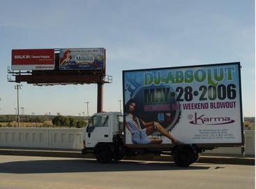 China SMD5050 Led Mobile Billboard P10 / full color truck outdoor advertising led display company