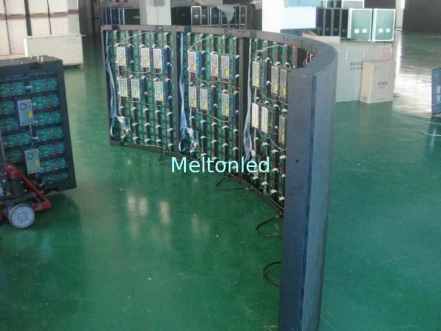 Flexible Full Color Curved Led Wall Screen P3.91 P4.81 2000cd/sqm Brightness 0