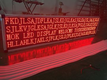 Energy - saving Message Text Dual Tri Color Scrolling Traffic LED Sign P10mm on the Highway Traffic