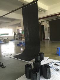 P10mm outdoor flexible led video wall rental display screens transparent super refresh rate