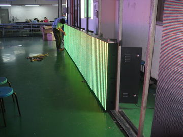 P16mm Green Advertising Scrolling LED Sign Outdoor 100 Meters For Bank