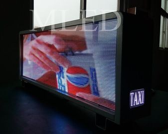 P5mm SMD 3528 1R1G1B Full Color Taxi Led Display For Advertising
