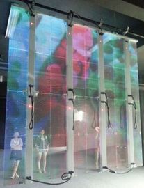 Hot sales products half transparent led display flexible led curtain display