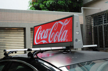 RGB video taxi top led display for logo/brand advertising with 3G/wifi control