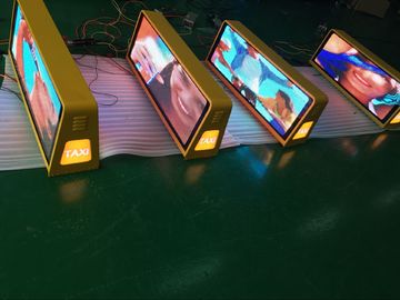 Lightweight Car Dynamic Taxi LED Display 400w / m2 , high Resolution
