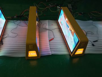 Lightweight Car Dynamic Taxi LED Display 400w / m2 , high Resolution