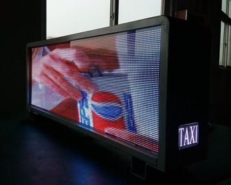 Outdoor SMD Taxi LED Display , waterproof advertising on taxis