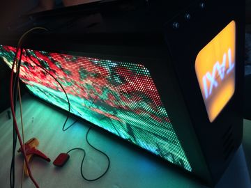 P5 Double Sides Taxi LED Display Outdoor / Full Color car top advertising signs