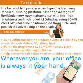 P5 Mm Outdoor Taxi Led Display SMD 2727 Super Brightness 6500cd Brightness