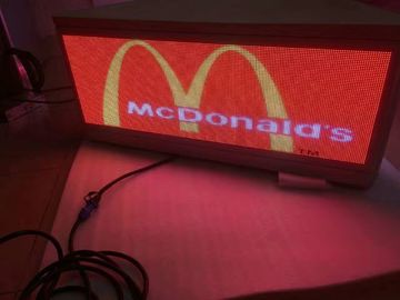 Three sided digital top Taxi LED Display surpport USB/3G/WIFI , Steel / Aluminum Material