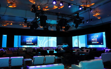 Graphic P7.62mm Indoor LED Advertising Screen Rental , LED Stage Display