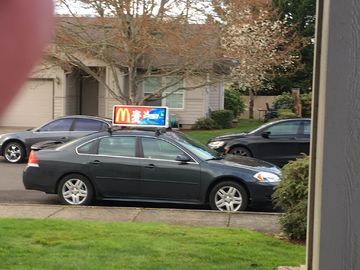 P5 P4 Led Car Taxi Top Mobile Led Display 4G Internet Slim Aluminum Cabinet