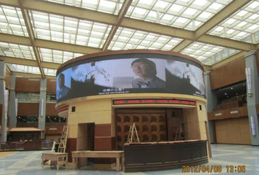 1R1G1B Indoor Led Screens , 1800cd / m2 Brightness Round Led Display