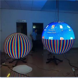 Flexible Indoor Hanging Led Video Ball Display , Led Ball Screen Energy Saving