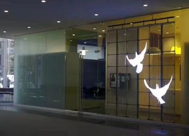 Waterproof Transparent Led Display Panel Glass Advertising Billboard Iron / Al Material