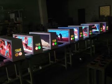 SMD 3528/2727 full color taxi top advertising led display for indoor / outdoor
