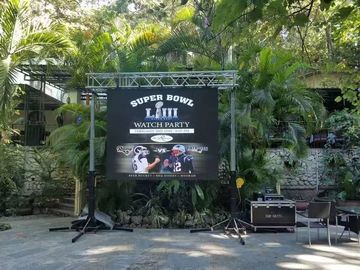 Waterproof Outdoor LED Video Wall Rental  P4.81 500*1000mm Die Casting Cabinet