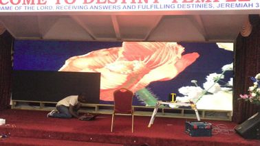Rental Full Color LED Curtain Display , P3 Stage Background Video Wall Screen
