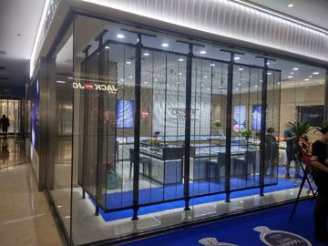 P3.91 Transparent Led Screen Moving Message Display Sign High Brightness 1920HZ