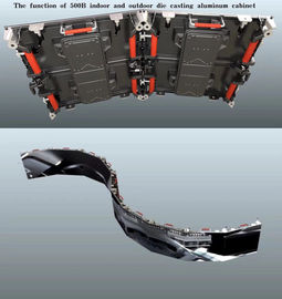 P3.91 Full Color Led Signs Outdoor , Curved LED Wall Screen Video Display