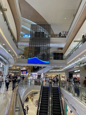 Advertising Led Panel indoor transparent led display p3.9-7.8 for glass door