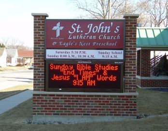 10mm Pixel 320 * 160mm Electronic Message Single Color Led Display Modules Waterproof