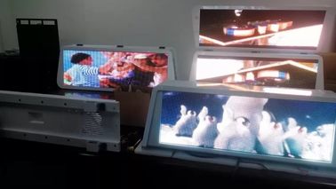 RGB video taxi top led display for logo/brand advertising with 3G/wifi control