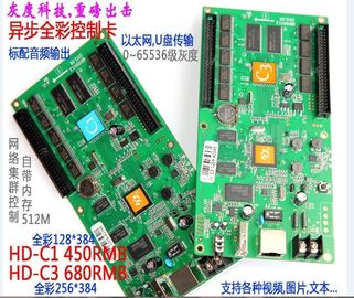 High Refresh Frequency Programmable Led Display Controller Card / 801 Sending Card
