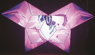 buy Nightclub Decoration 3d Custom LED Display Screen Video Dj Booth Full Color AC 110-220V online manufacturer