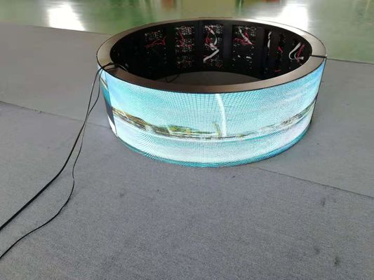 buy Curved 360 degree SMD2121 1200cd/m2 Flexible Led Screen online manufacturer