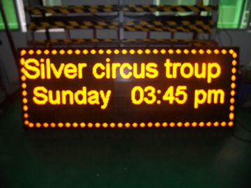 buy Digital Yellow Led Scrolling Message Sign Advertising 1/8 Scan 192 * 192 online manufacturer